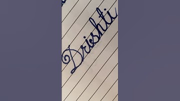 Drishti Name in Cursive Writing #shorts #ytshorts #handwriting #writing #letter #pen #viralvideo