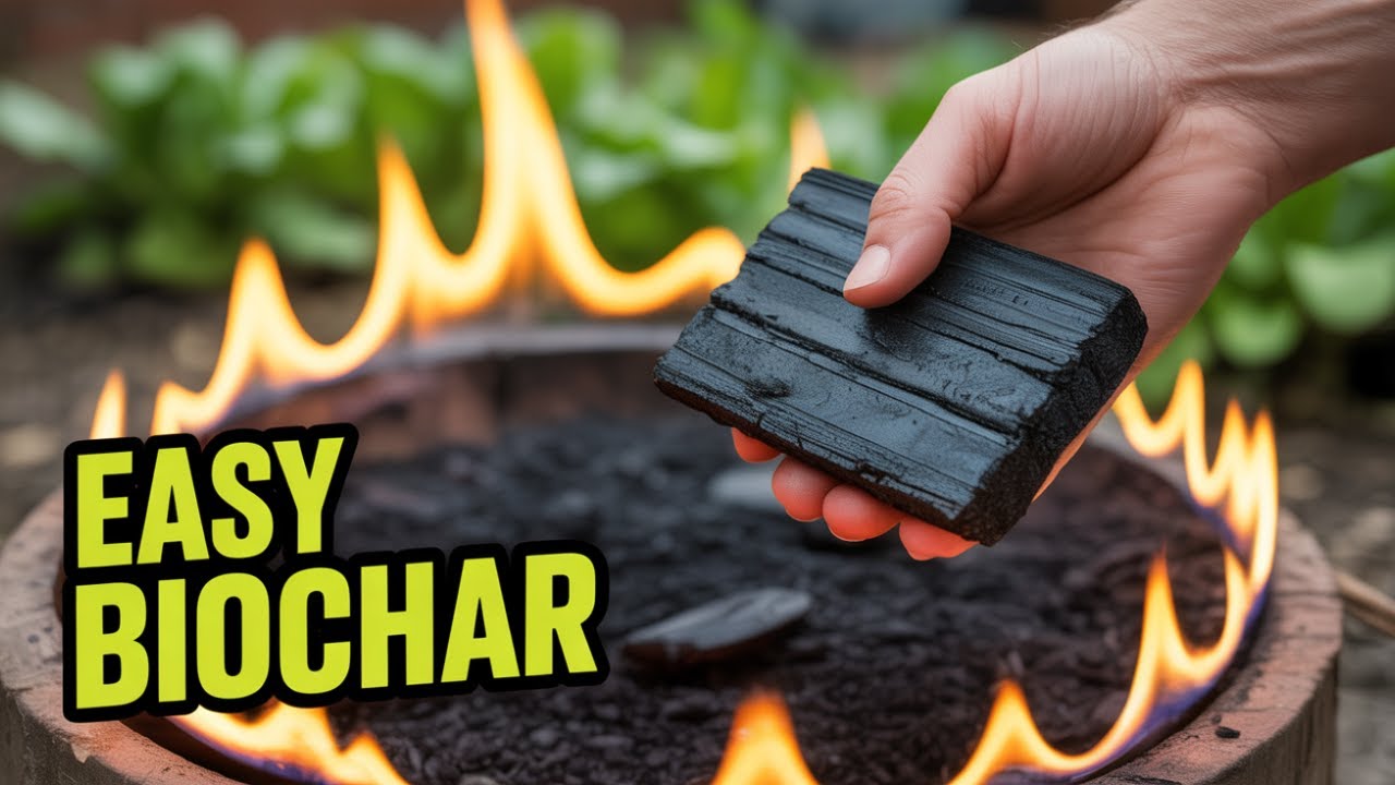 Easiest Way to Make Biochar (No Barrel or Drum!) - YouTube