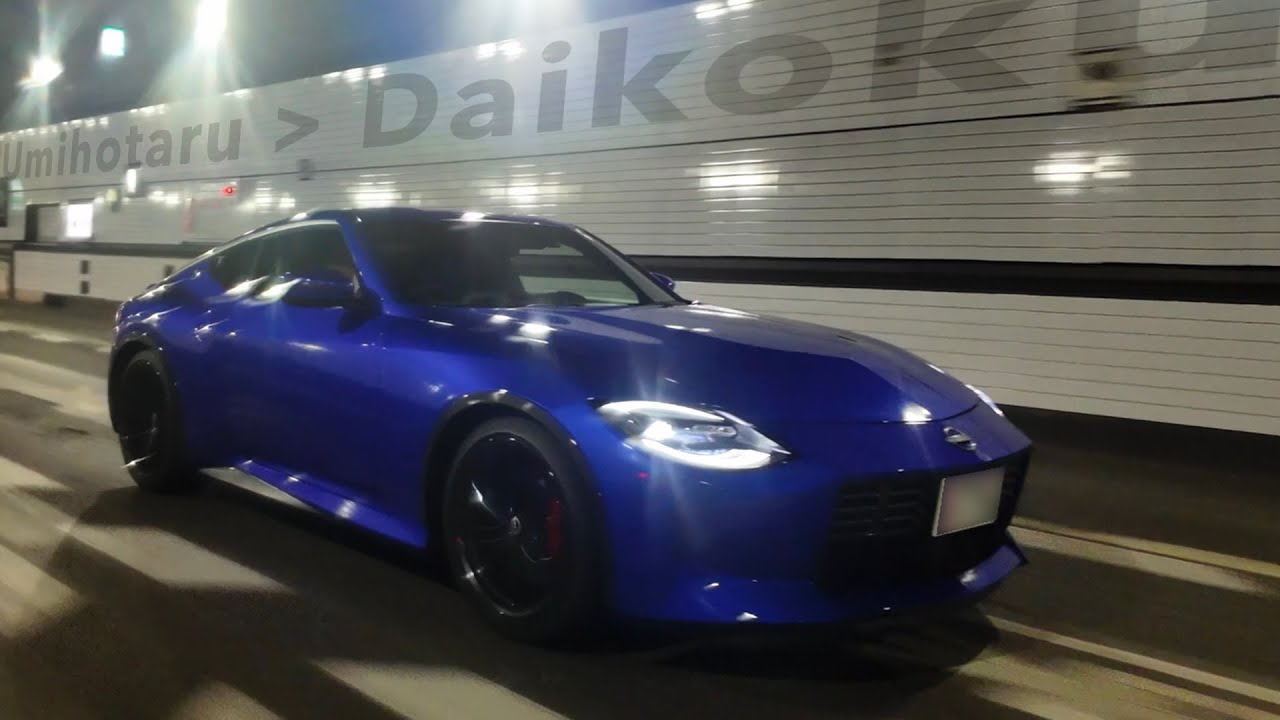 新型フェアレディZ Wangan Blue Umihotaru Daikoku PA #rz34 #nissanz