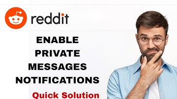 How To Enable Private Messages Notifications On Reddit App | Step By Step