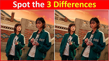 Spot 3 differences between two images | Squid Game | Pictures puzzle number 051 #squidgame