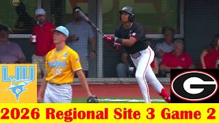 LIU vs #3 Georiga Baseball Highlights, 2026 NCAA Regional Site 3 Game 2