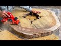 Process Restoring Damaged Rotted Center Wooden Panels By Skillful Carpenter // Amazing Woodworking