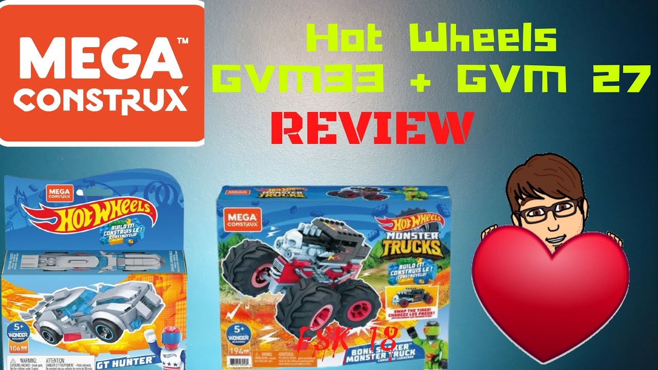 Mega Construx   Hot Wheels Monster Trucks   GVM 32 + GVM 27   Review
