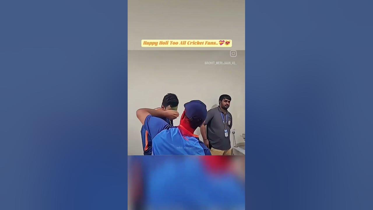 indian cricketar holi