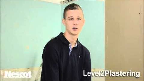 Nescot Plastering Student Profile