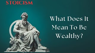 What Does It Mean To Be Wealthy? For Stoicism..Real Wealthy!