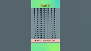 The simplest puzzle. Find number 17