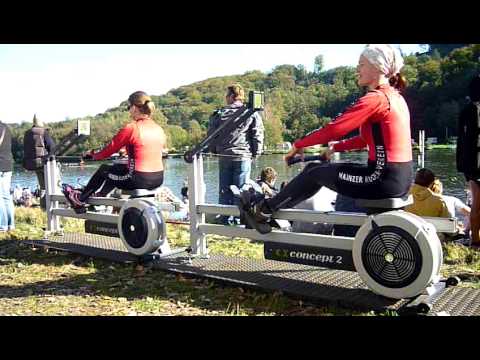 Concept2 Double rowing machine women MRV - YouTube
