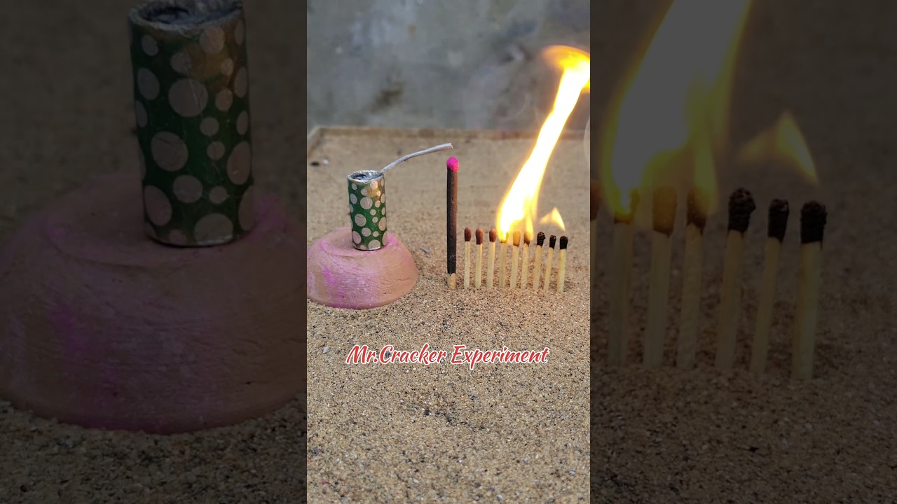 Matchstick Amazing 😍🧨 Cracker experiment | Diwali cracker testing 💯💥 