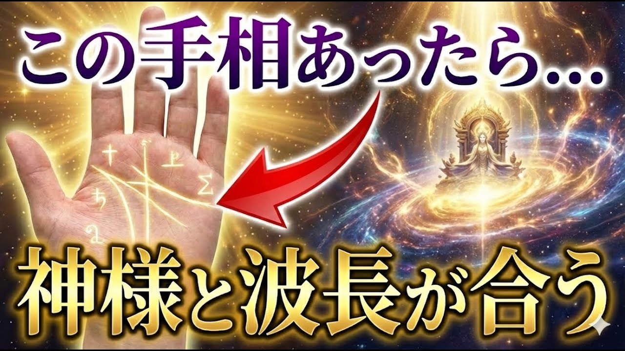 【手相占い】神様と波長が合う人の手相10選 #手相 #開運
