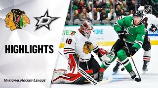 NHL Highlights | Blackhawks @ Stars 11/23/19