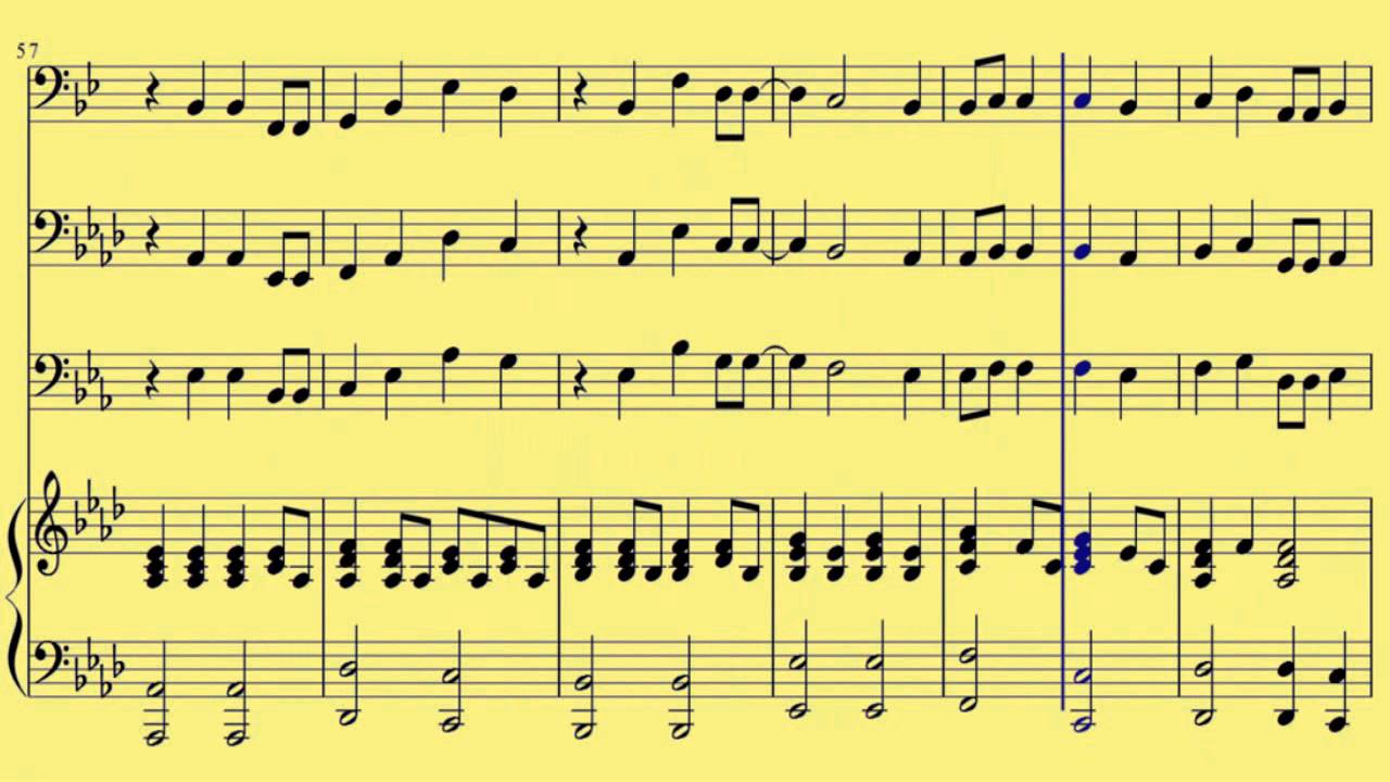 sheet bend [ Bb, C e F Tuba ] Clarity - Zedd ft- Foxes
