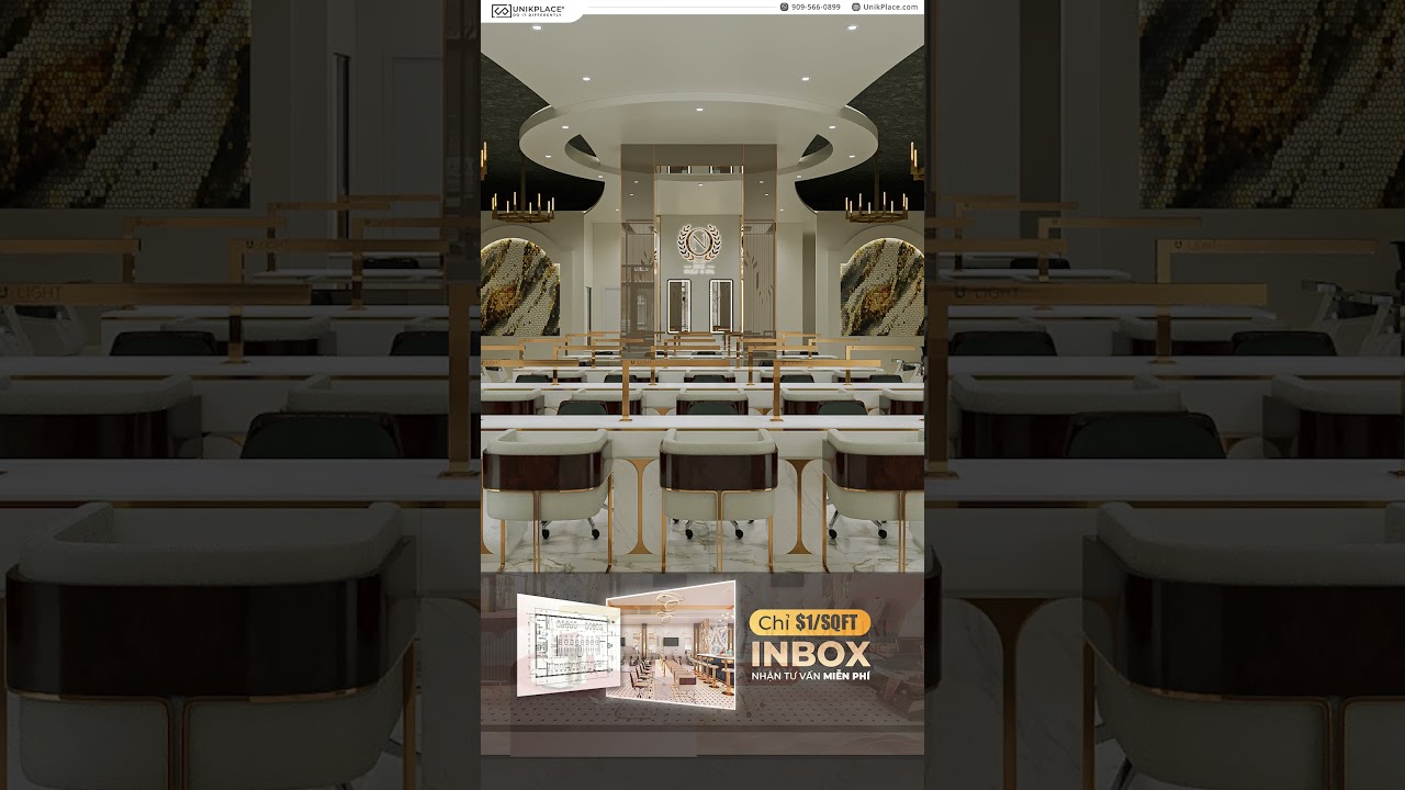 Từ Bản Vẽ Thiết Kế Đến Hiện Thực | Ho&agrave;n Thiện Dự &Aacute;n Noir Nails & Spa C&ugrave;ng UnikPlace