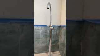 Floor mount bathtub faucet #bathroomrenovation #remodeling #construction #bathroommakeover #diy Floor mount bathtub faucet #bathroomrenovation #remodeling #construction #bathroommakeover #diy