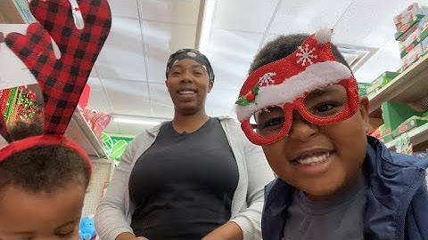 Vlogmas Day 1: Christmas hat shopping at Dollar Tree || Single mom of 2