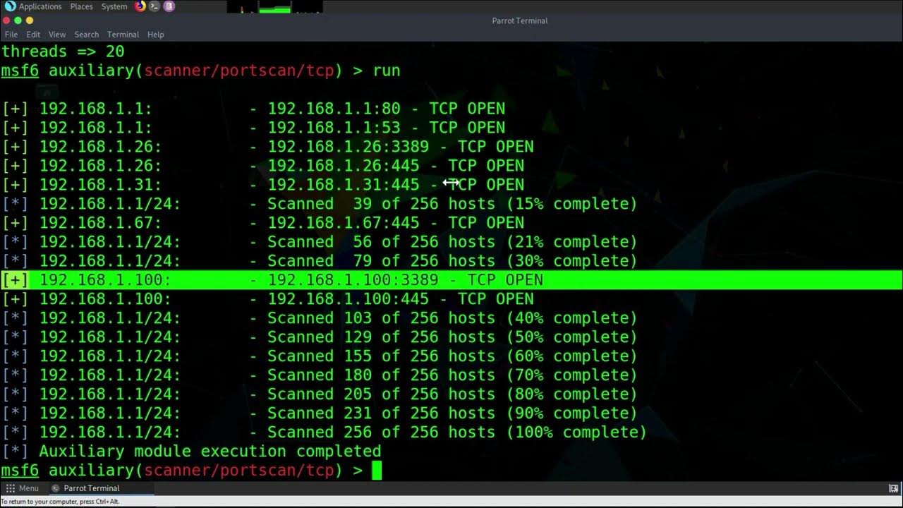 Network scanning, scanning tools, port scanning tool, ACK Scan, SYN