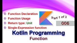 006 Function Part 1 Kotlin Programming Language