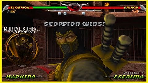 Mortal Kombat Deception - SCORPION "MAX" Difficulty Gameplay