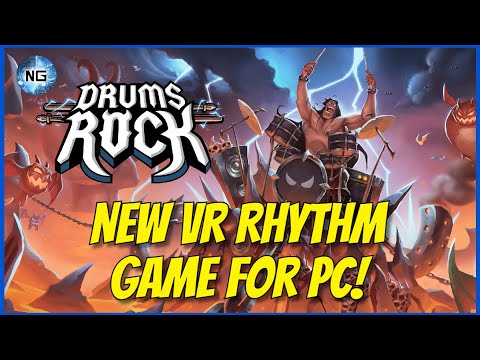 Drums Rock VR - PC Steam First Look. @Nastydude