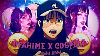 "Utahime x Cosplay 😍❤️" jujutsu kaisen - Ashi ashi [Edit/Amv] Alight motion ! Tysm For 100 Subs🤍