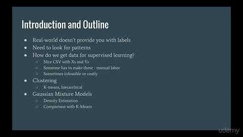 Cluster Analysis and Unsupervised Machine Learning in Python : Introduction and Outline