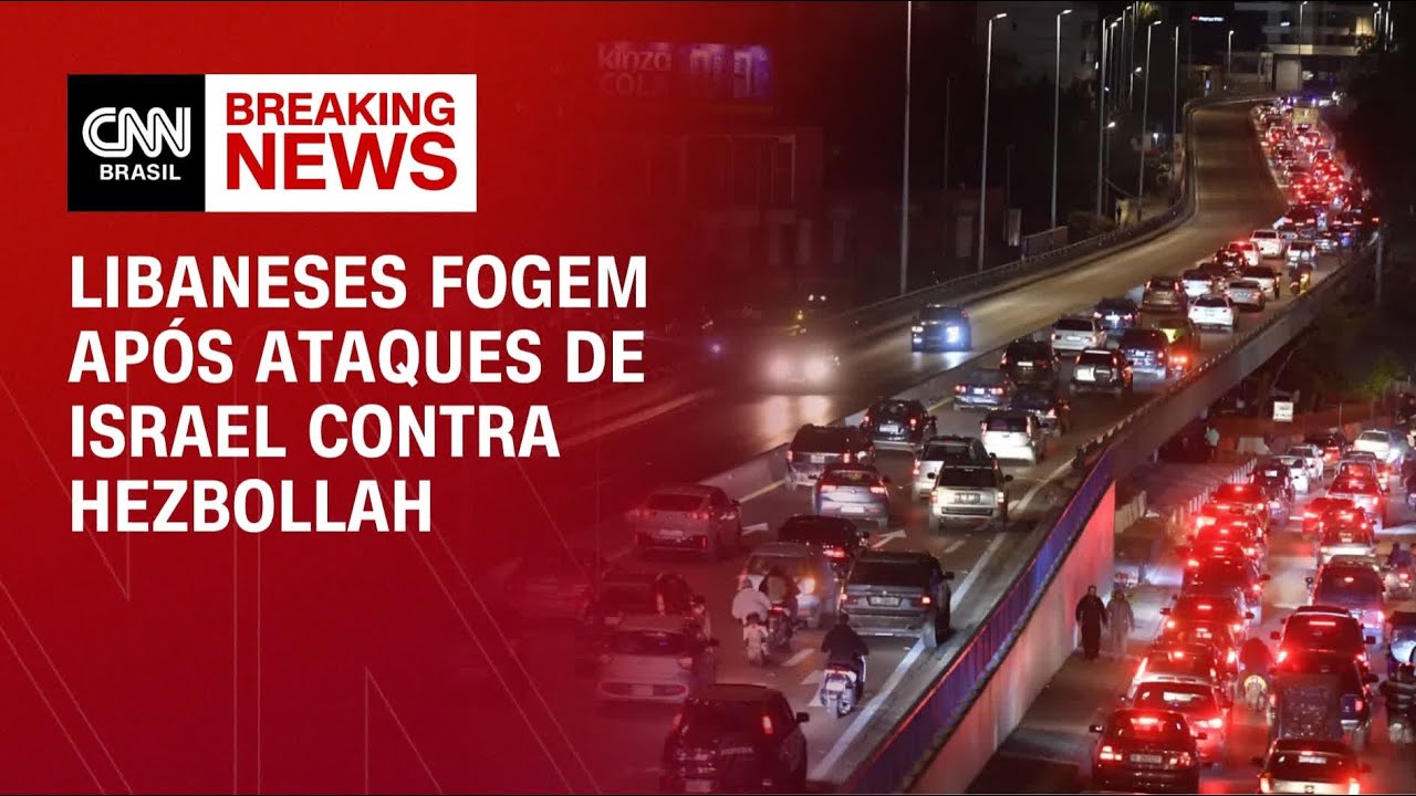 Guerra no Oriente Médio: Civis fogem do Líbano após ataques de Israel | CNN PRIME TIME