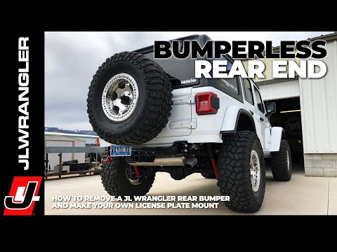 JL Wrangler rear bumper removal (bumperless look)