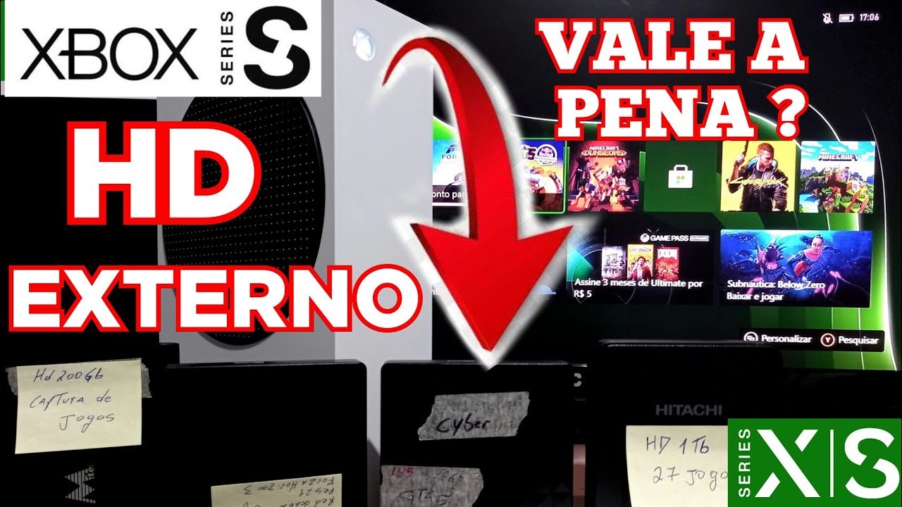 hd externo xbox series s vale a pena ? meus hds externo teste no xbox ...