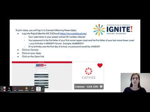 Ignite! Login Information Video