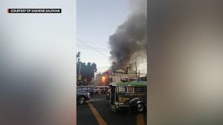 WATCH: Fire ruins buildings in Manila