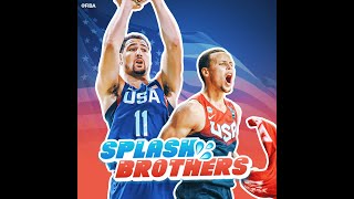 Splash brothers Steph Curry and Klay Thompson playing for Team USA 🇺🇸