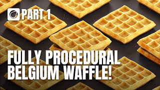 Fully Procedural Waffle Modeling in Cinema 4D! | Part 1