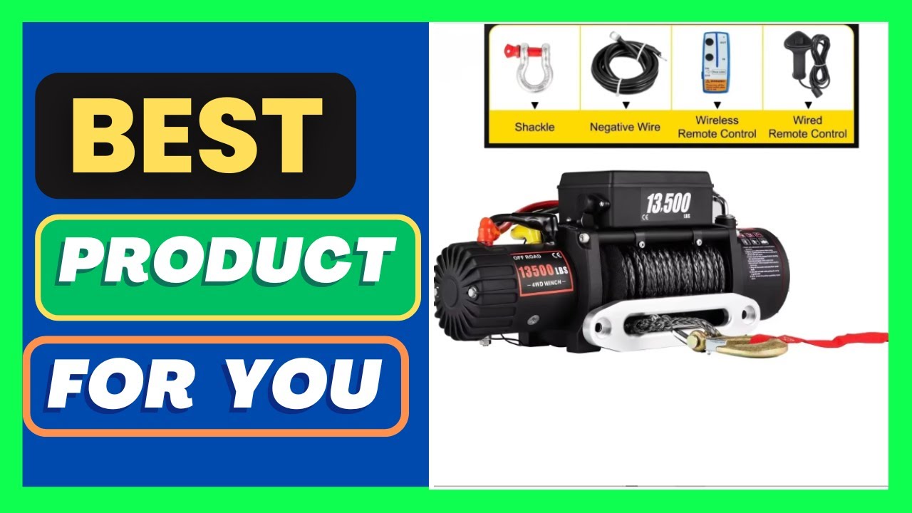 SIHAO 13500LB 12V Electric Capstan Winch -