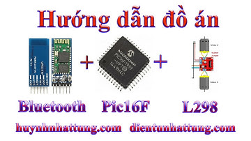 Motor giảm tốc, Điều khiển động cơ + Bluetooth HC05 + Pic16F877a