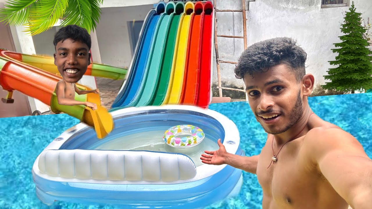 I build a WATERPARK in my house || chotu ka new waterpark | factfireking