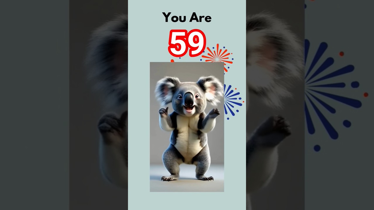 You are 59 Hooray!  Happy 59th Birthday Song.  Find Your Age & Share a Birthday Song 🎵