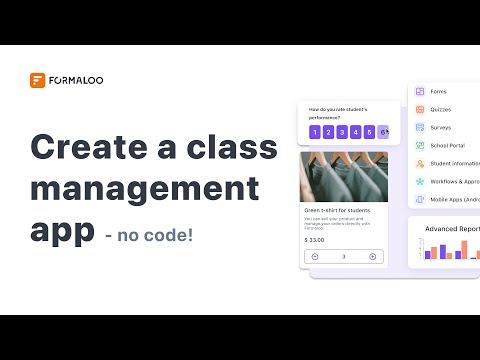 Create a class management app: NO CODE required!