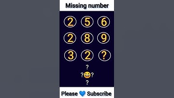 Missing Number | Reasoning Tricks | #mathtricks #shorts