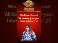 Rithu Eliminate 👋 #rithuchowdary #biggbosstelugu9 #starmaa #jiohotstartelugu #trending #viral #ad