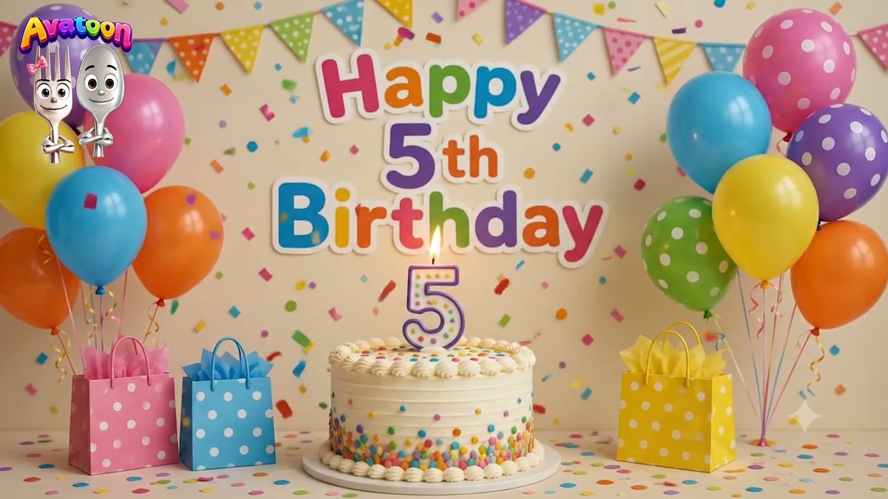Happy 5th Birthday Song - YouTube