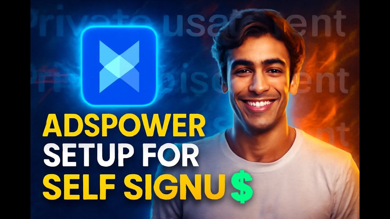 Adspower Setup for self signup| Fake signup Real | Self signup 100% payment|Self Signup tips