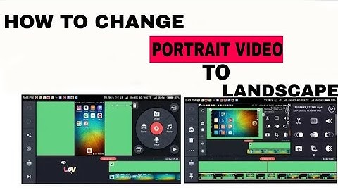 How to change portrait video to landscape in kinemaster || Kinemaster editing tutorial