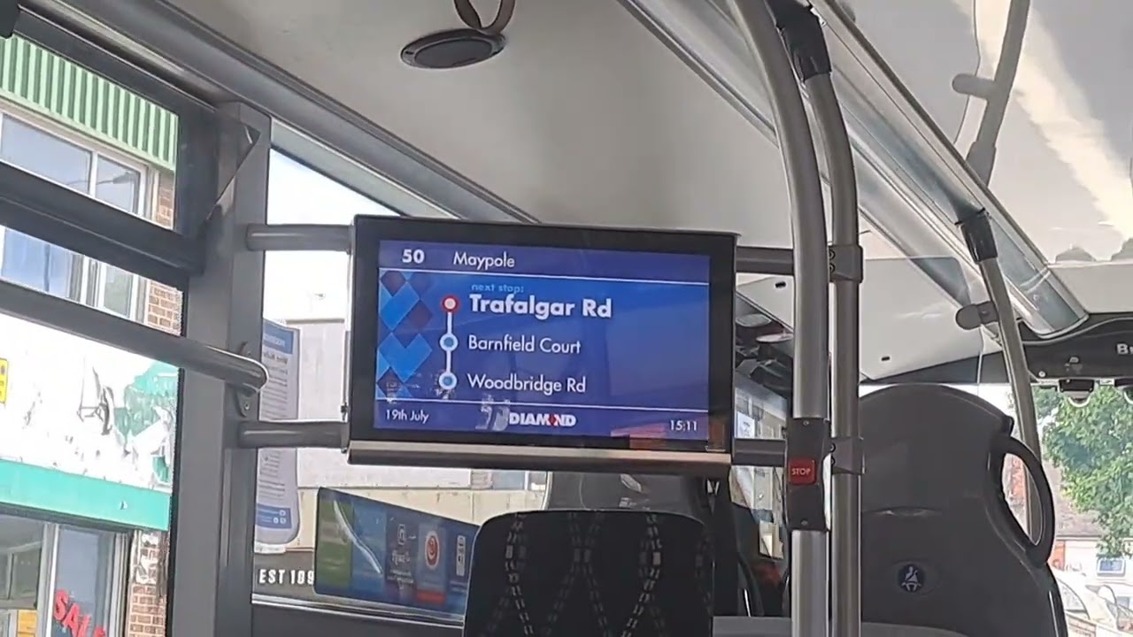 Diamond Bus NSA - 50 to Maypole | Next Stop: Trafalgar Road