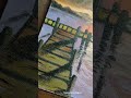 Acrylic painting |sunset view #shorts #artist #acrylicpainting  #nakashibysakshi