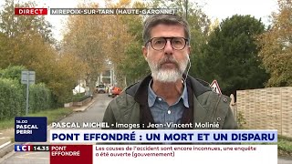 Effondrement d'un pont à Mirepoix-sur-Tarn : le point EN D2BUT D4APR7S6MIDI