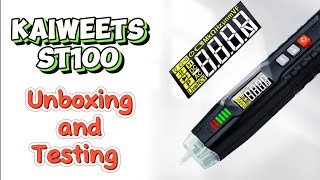 Unboxing and testing of Kaiweets ST100! Smart voltage tester!