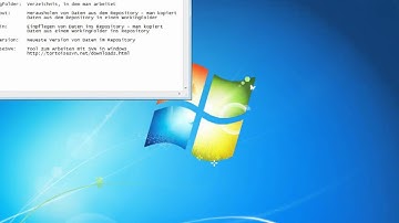 Tortoise Tutorial 1 auf Deutsch - Funktionsweise von SVN kurz erklärt (German)