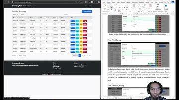 Video Demo Aplikasi Inventory PHP+MySQL+Bootstrap+Datatable