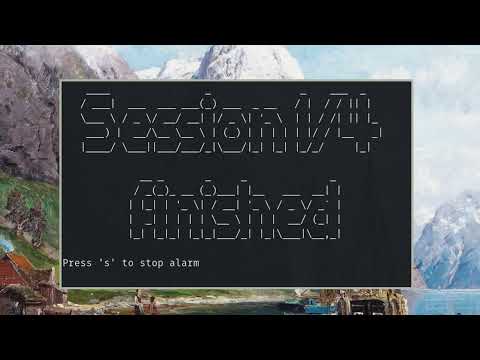 pomodoro timer in the terminal - tomatoshell demo